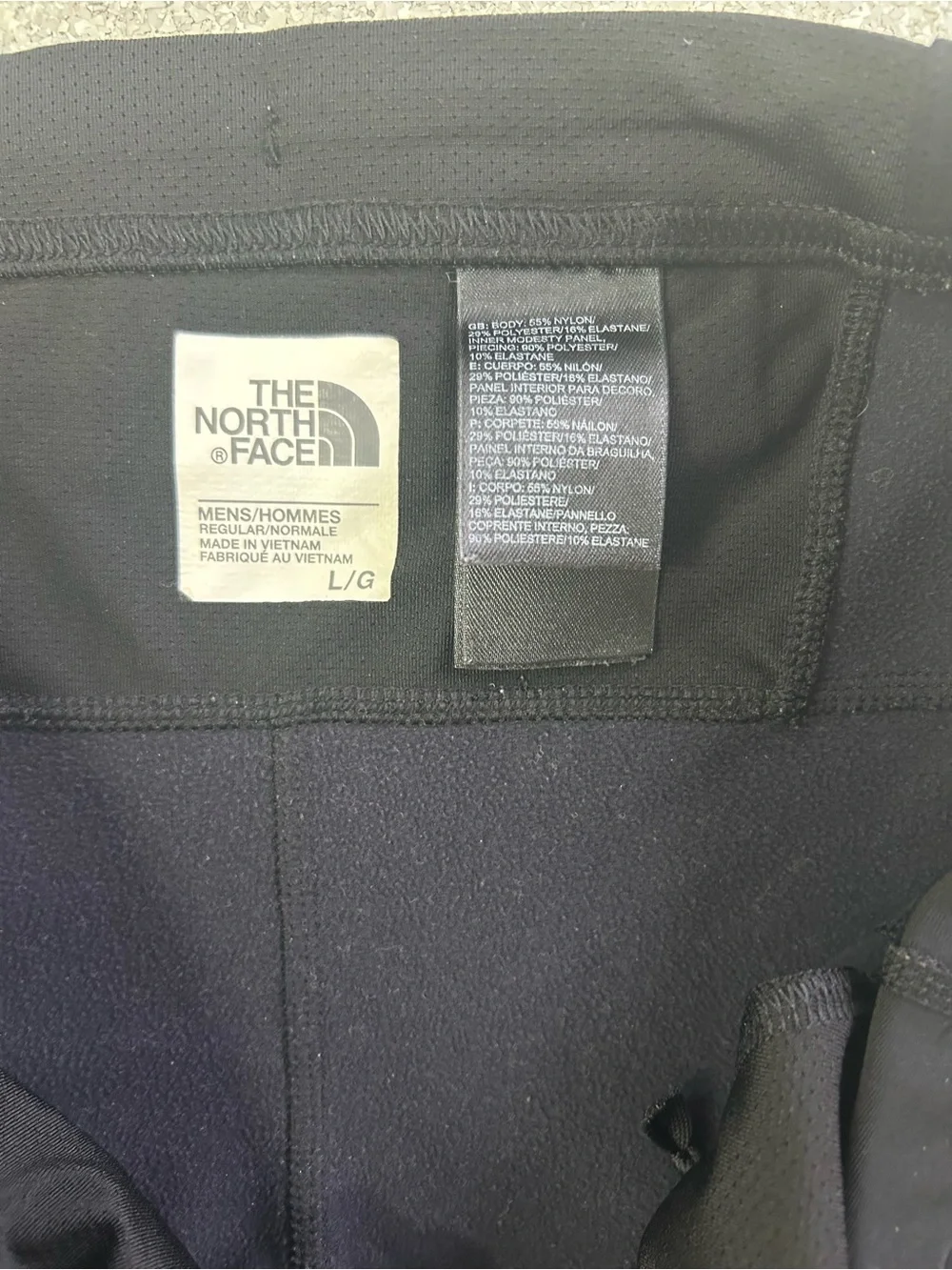 The North Face Men’s Black Performance Running Tights Reflectors Size L